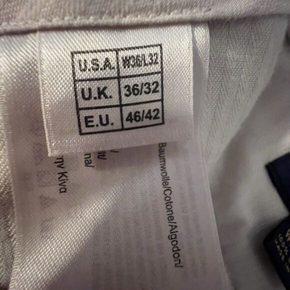 Brooks Brothers Hudson Men Flat Front Chino Corduroy Pants 36x32 Beige - Picture 8 of 12